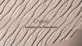  Presentation with knitting - Presentation theme enhanced with knitting-texture-close-up background and a coral colored foreground