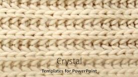  Presentation with knitting - Amazing PPT theme having knitting-texture-close-up backdrop and a lemonade colored foreground