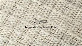  Presentation with knitting - Theme consisting of knitting texture close up background and a soft green colored foreground