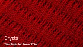  Presentation with knitting - Presentation theme featuring knitting texture close up background and a wine colored foreground