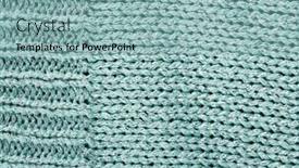  Presentation with knitting - Audience pleasing theme consisting of knitting texture close up backdrop and a light blue colored foreground