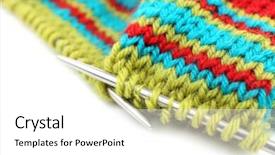  Presentation with knitting - Cool new PPT layouts with knitting with spokes isolated on white backdrop and a white colored foreground