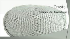  Presentation with yarn - Beautiful PPT layouts featuring knitting-yarn-isolated-on-white backdrop and a light gray colored foreground