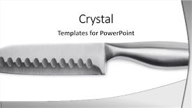  Presentation with stainless steel - Amazing slide set having knives - stainless steel santoku knife isolated backdrop and a white colored foreground