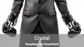  Presentation with business competition - Slides having knock - business career and professional competition background and a gray colored foreground