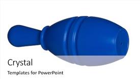  Presentation with bowling - Beautiful PPT theme featuring knock challenge tournament - single plastic skittle of toy backdrop and a white colored foreground