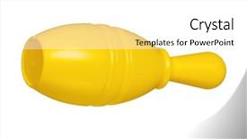  Presentation with plastic twines - Audience pleasing PPT theme consisting of knock challenge tournament - single plastic skittle of toy backdrop and a white colored foreground