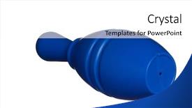  Presentation with children on plastic waste - Audience pleasing PPT theme consisting of knock challenge tournament - single plastic skittle of toy backdrop and a white colored foreground