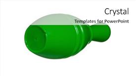  Presentation with challenge - PPT theme featuring knock challenge tournament - single plastic skittle of toy background and a white colored foreground