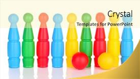  Presentation with plastic pollution in ocean - Audience pleasing slide set consisting of shopping woman with gift bags taking self portrait and showing victory sign isolated on white background backdrop and a sky blue colored foreground