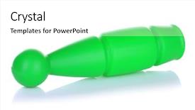  Presentation with plastic - Colorful slide deck enhanced with knock tournament - single colorful plastic skittle backdrop and a white colored foreground