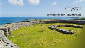  Presentation with county cork - Presentation design with knockdrum-hill-top-circular-stone background and a light blue colored foreground