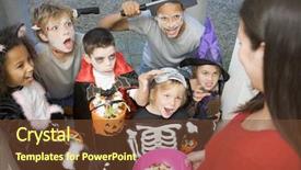  Presentation with fancy dress - Cool new presentation with fancy dress - six children in costumes trick backdrop and a red colored foreground