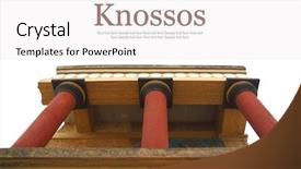  Presentation with archaeological - Audience pleasing presentation theme consisting of palace archaeological site crete greece backdrop and a white colored foreground