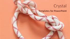  Presentation with rope - Amazing theme having knot-on-a-rope backdrop and a coral colored foreground
