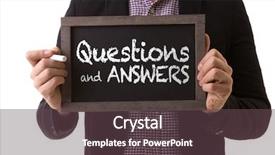  Presentation with questions answers - PPT layouts consisting of know client - questions and answers background and a tawny brown colored foreground