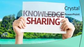  Presentation with knowledge sharing - Presentation theme having know individual - knowledge sharing card background and a arctic colored foreground