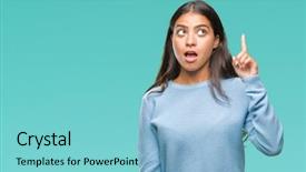  Presentation with beautiful midnight sun over - Beautiful presentation theme featuring know numbers - beautiful young arab woman backdrop and a seafoam green colored foreground