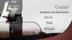  Presentation with school rules and regulation - Presentation design having know-the-rules-phrase-written background and a white colored foreground