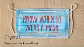  Presentation with public health covid - Cool new presentation with know-when-to-wear backdrop and a coral colored foreground