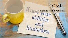  Presentation with limitations - Presentation with know your abilities and limitations background and a lemonade colored foreground