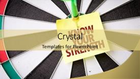  Presentation with strength - Slide set enhanced with know your strength background and a yellow colored foreground