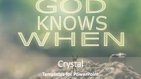  Presentation with stand - Presentation theme having knowing jesus - concept of with a person background and a gray colored foreground