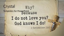  Presentation with top 150 - Presentation theme having knowing jesus - top-150 bible verses about love background and a mint green colored foreground