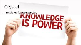  Presentation with knowledge - Audience pleasing PPT theme consisting of knowledge is power card isolated backdrop and a white colored foreground