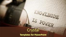  Presentation with knowledge - Presentation consisting of knowledge-is-power-text-written background and a tawny brown colored foreground