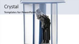  Presentation with gun - PPT theme consisting of  background and a  colored foreground