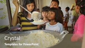  Presentation with kids food - Colorful slides enhanced with ko-chang-thailand-january-6 backdrop and a coral colored foreground