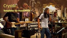  Presentation with rock band - Beautiful slide set featuring ko-chang-trat-thailand-february backdrop and a tawny brown colored foreground