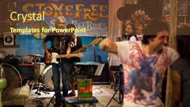  Presentation with rock band - Audience pleasing presentation design consisting of ko-chang-trat-thailand-february backdrop and a tawny brown colored foreground