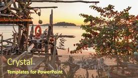  Presentation with hippie - Audience pleasing slides consisting of ko-phayam-thailand-february-18 backdrop and a tawny brown colored foreground