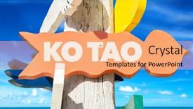  Presentation with beach - Amazing presentation having ko tao signpost with beach backdrop and a  colored foreground