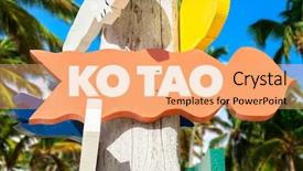  Presentation with palm - Presentation with ko-tao-signpost-with-palm background and a  colored foreground