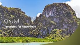  Presentation with james bond - Beautiful theme featuring ko-tapu-thailand-travel backdrop and a dark gray colored foreground
