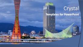  Presentation with prosperity - PPT layouts featuring kobe-japan-july-12-kobe background and a teal colored foreground