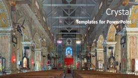  Presentation with gothic cathedral - Amazing presentation having kochi-india-november-24-2019 backdrop and a  colored foreground