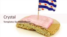  Presentation with pink white - PPT layouts enhanced with koek with a frisian flag background and a sky blue colored foreground