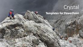  Presentation with alps - Cool new theme with koenigsjodler-ridge-austrian-alps backdrop and a dark gray colored foreground