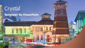  Presentation with japan - PPT theme with kofu-japan-historic-meiji-era background and a  colored foreground