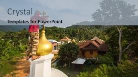  Presentation with population - Cool new presentation theme with koh-chang-thailand-feb-24 backdrop and a light blue colored foreground