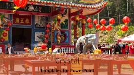  Presentation with fire red - Audience pleasing presentation theme consisting of koh-chang-thailand-jan-7 backdrop and a red colored foreground