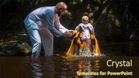  Presentation with christian baptism - Cool new PPT layouts with koh-chang-thailand-mar-10 backdrop and a tawny brown colored foreground