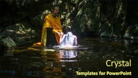  Presentation with christian baptism - PPT layouts enhanced with koh-chang-thailand-mar-10 background and a wine colored foreground