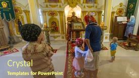  Presentation with sunday service - Audience pleasing presentation design consisting of koh-chang-thailand-mar-4 backdrop and a tawny brown colored foreground