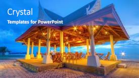  Presentation with rebuild - Beautiful presentation theme featuring koh-kho-khao-thailand-nov backdrop and a cobalt blue colored foreground