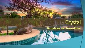  Presentation with rebuild - Presentation design having koh-kho-khao-thailand-november background and a tawny brown colored foreground